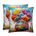 thumbnail image 1 of Mind Car Throw Pillow Covers with Unique Patterns - Set of 2, Available in 16x16, 18x18, and 20x20 Inches for Various Occasions, Sofa, Bed, Chair - Includes Pillow Inserts, Cushion Covers, 1 of 6