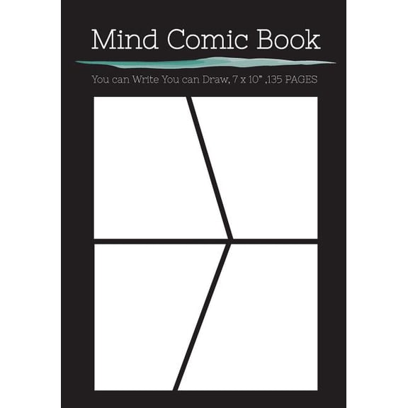 Mind Comic Book - 4 Panel,7 " x 10 ", 135 Pages, Make Your Own Comic Books : Make your own comics come to life (Paperback)