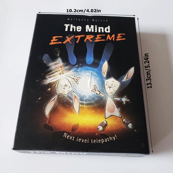 The Mind Extreme Next Level Telepathy Cooperative Card Game, Harder Silent Logic Team Challenge Deck, Portable Advanced Hobby Game Gift for Teen & Adult Strategy Tabletop Fans