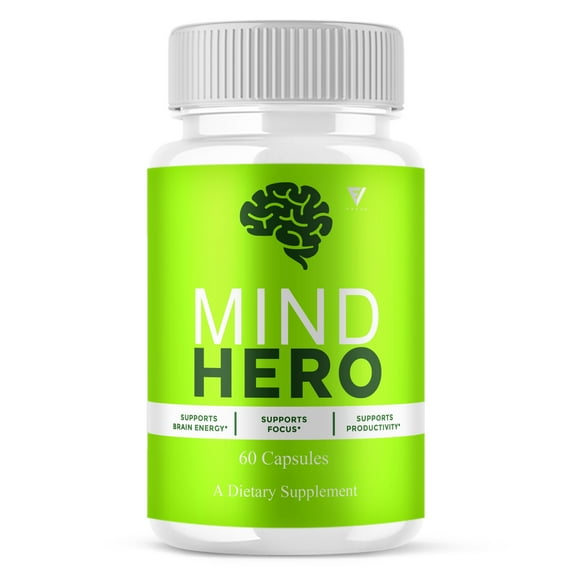 Mind Hero Brain and Memory Supplement, MindHero Advanced Memory Support and Daily Focus (60 Capsules)