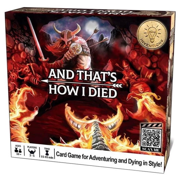 Mind Inventions MINDATHID001 2-5 Players & Thats How I Died Card Board Game - Ages 10 Plus