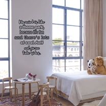 My Mind Is Like A Theme Park Because Its Fun And Theres A Lot Of Cool Stuff Carnival Quotes Quote Wall Sticker Vinyl Decal Decor For Boys/Girls Childrens Room Home Bedroom Decoration Size (10x10 inch)