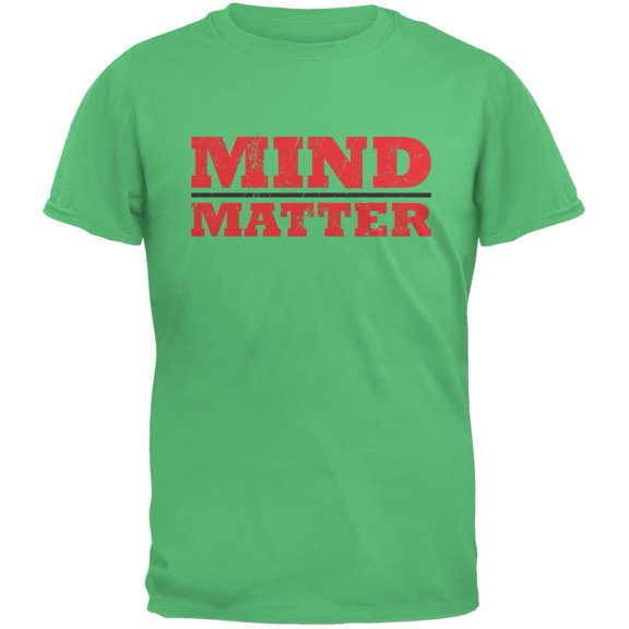 Mind Over Matter Irish Green Adult T-Shirt - Medium