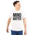 thumbnail image 1 of Mind Over Matter Motivational Workout Plus Size Crewneck Graphic Tee Shirt Brisco Brands 4X, 1 of 4