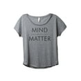 thumbnail image 1 of Mind Over Matter Women's Fashion Slouchy Dolman T-Shirt Tee Heather Grey Large, 1 of 3