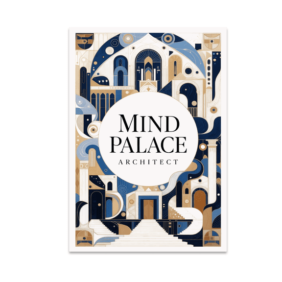 Mind Palace Architect Abstract Memory Wall Art - Knowledge Management Enthusiast - 13x19 Poster Print