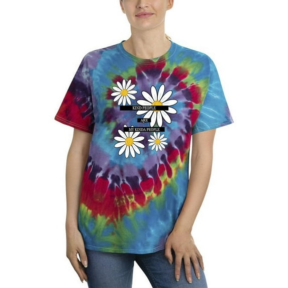 Mind People My Kinda People Tie Dye Spiral Women -Image by Shutterstock, Female x-Large