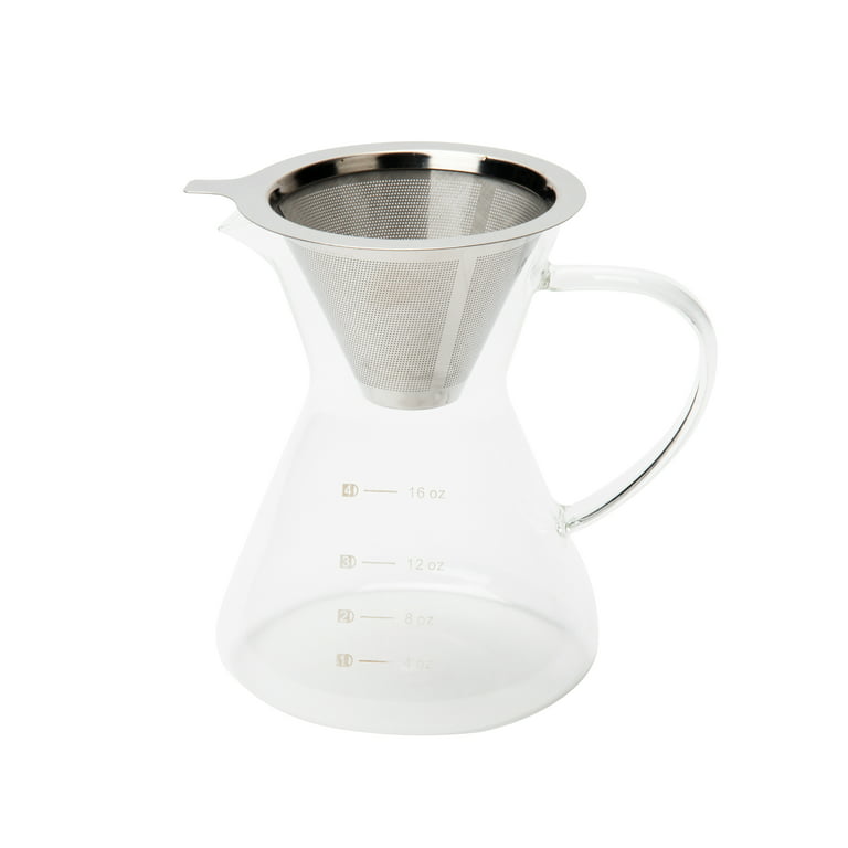 https://i5.walmartimages.com/seo/Mind-Reader-16-oz-Pour-Over-Coffee-Maker-with-Reusable-Stainless-Steel-Drip-Filter-Glass-Carafe-Clear_935368cb-3df4-4fad-be8b-5830fd68da5c.ffe055b54407f92ffc17e192e7be692a.jpeg?odnHeight=768&odnWidth=768&odnBg=FFFFFF