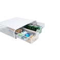 thumbnail image 1 of Mind Reader 3 Drawers Metal Mesh PC, Laptop, IMAC Monitor Stand and Desk Organizer, White, 1 of 7