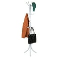 thumbnail image 1 of Mind Reader Freestanding Coat Rack, Multi-Tier Organizer for Office and Entryway, Metal, White, 1 of 9