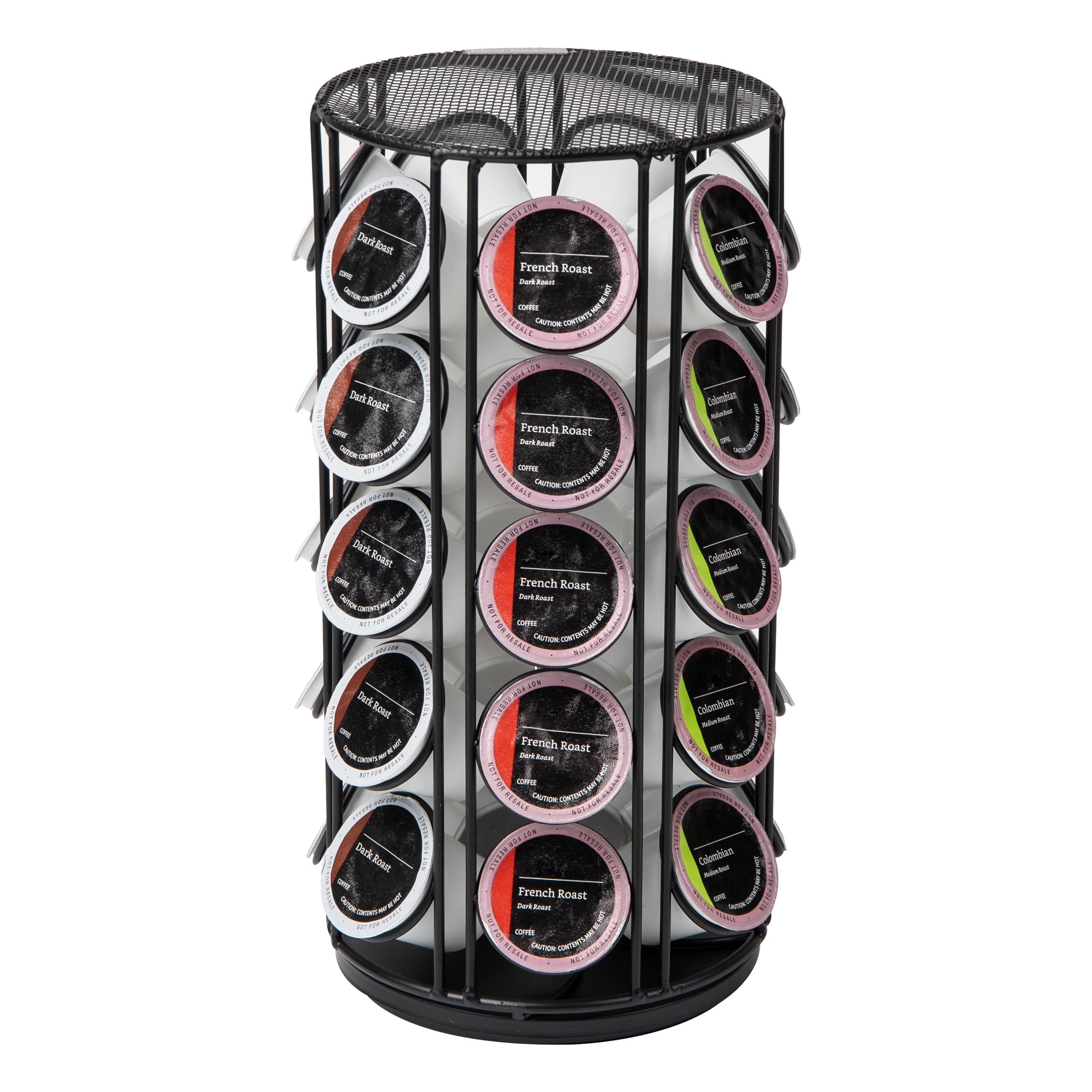 Mind Reader 35 Capacity Rotating Metal K cup Carousel Pod Holder Silver Walmart
