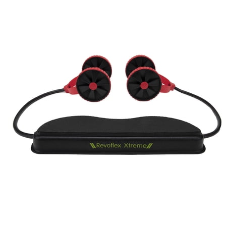 Mind Reader Ab Roller With Handles, Red