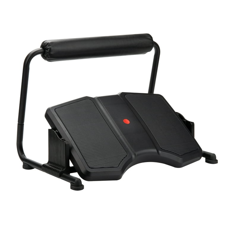 Mind Reader Adjustable Footrest with Padded Leg Support Black Walmart