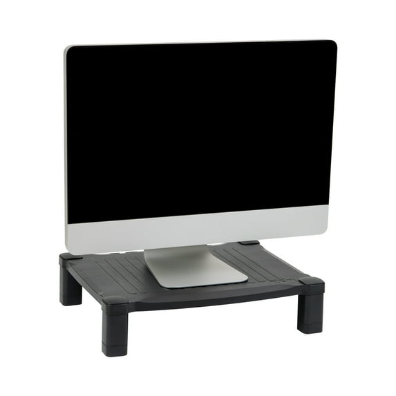 Adjustable Rectangular Monitor Stand 17" X 13" X 3.75" To 5.75" Black Supports 22 Lbs | Total Quantity: 1