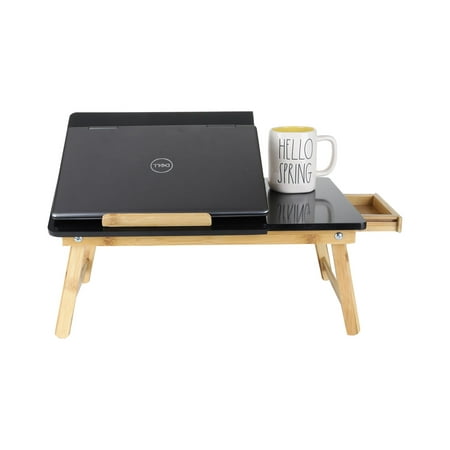 Mind Reader - Bamboo Bed Tray - Black