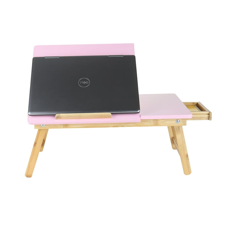 Mind reader adjustable bamboo laptop bed tray in brown deals