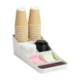 thumbnail image 1 of Mind Reader Cup and Condiment Station, Countertop Organizer, 7.25"L x 15.5"W x 5.25"H, White, 1 of 6