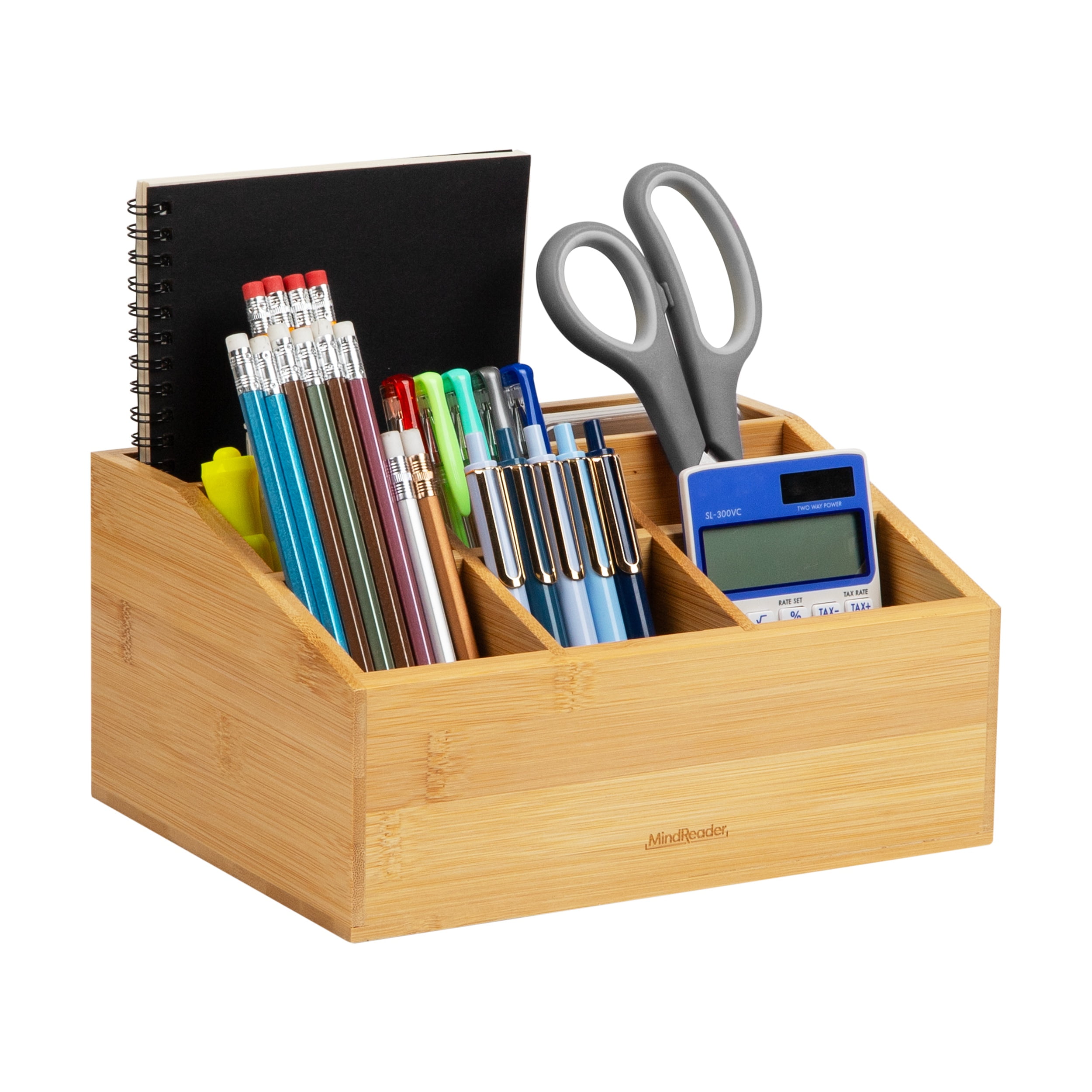 Mind Reader Desktop Organizer, 7-compartment, Office Essentials, Modern ...