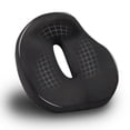 thumbnail image 1 of Mind Reader Donut Pillow with Air-Cloud Technology, Ergonomic Memory Foam Seat Cushion for Tailbone, Hemorrhoid, Pregnancy & Lower Back Pain Relief, Washable Cover, Black, 1 of 4