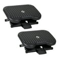 thumbnail image 1 of Mind Reader Foot Rest, Ergonomic, Height Adjustable, Plastic, 17"L x 13"W x 6.25"H, Set of 2, Black, 1 of 8