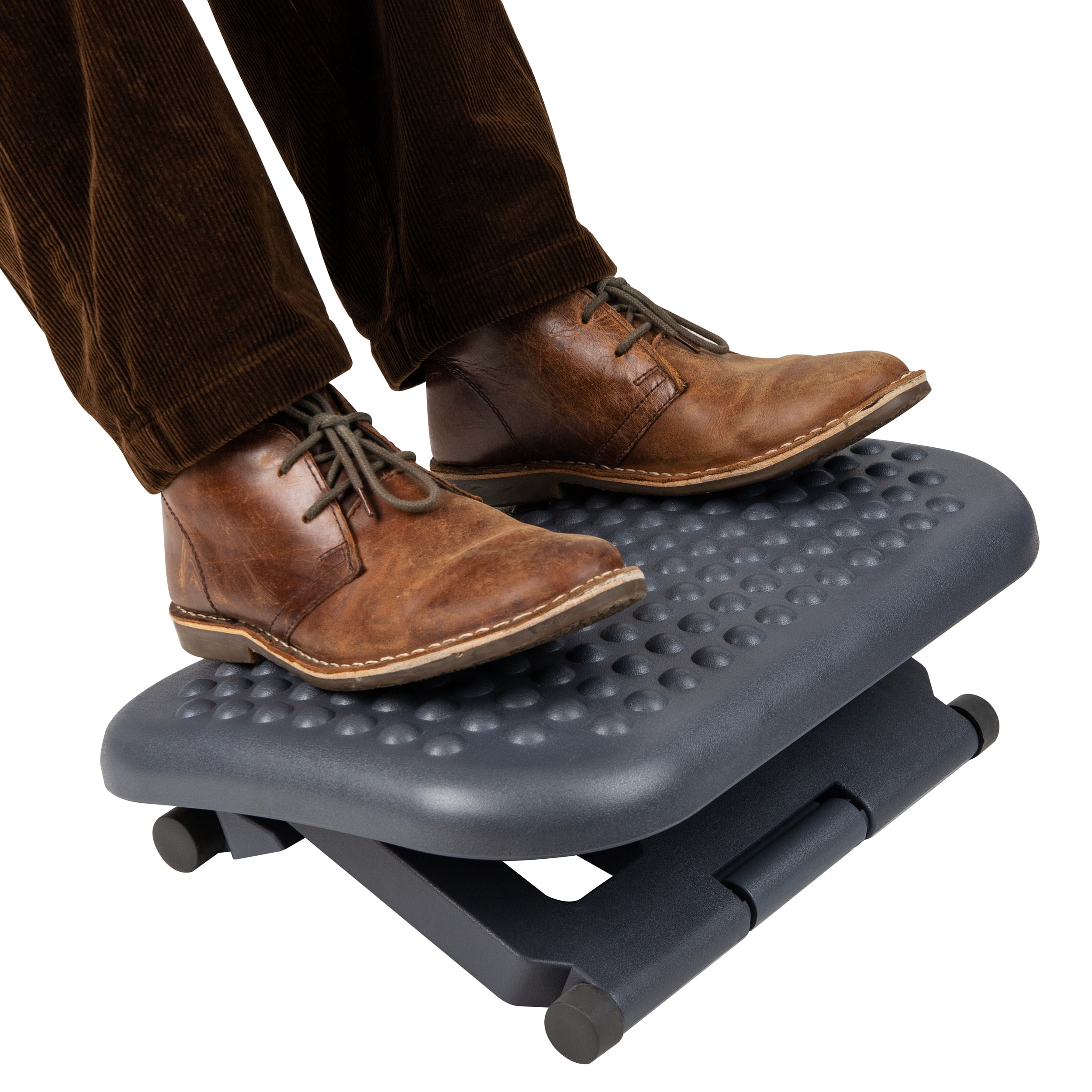 SEBIDER Height Adjustable Footrest with Massage Surface Under Desk,  Ergonomic Comfort Home & Office Foot Stool, Black