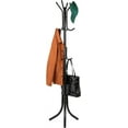 thumbnail image 1 of Mind Reader Freestanding Coat Rack, Multi-Tier Organizer for Office and Entryway, Metal, Black, 1 of 7