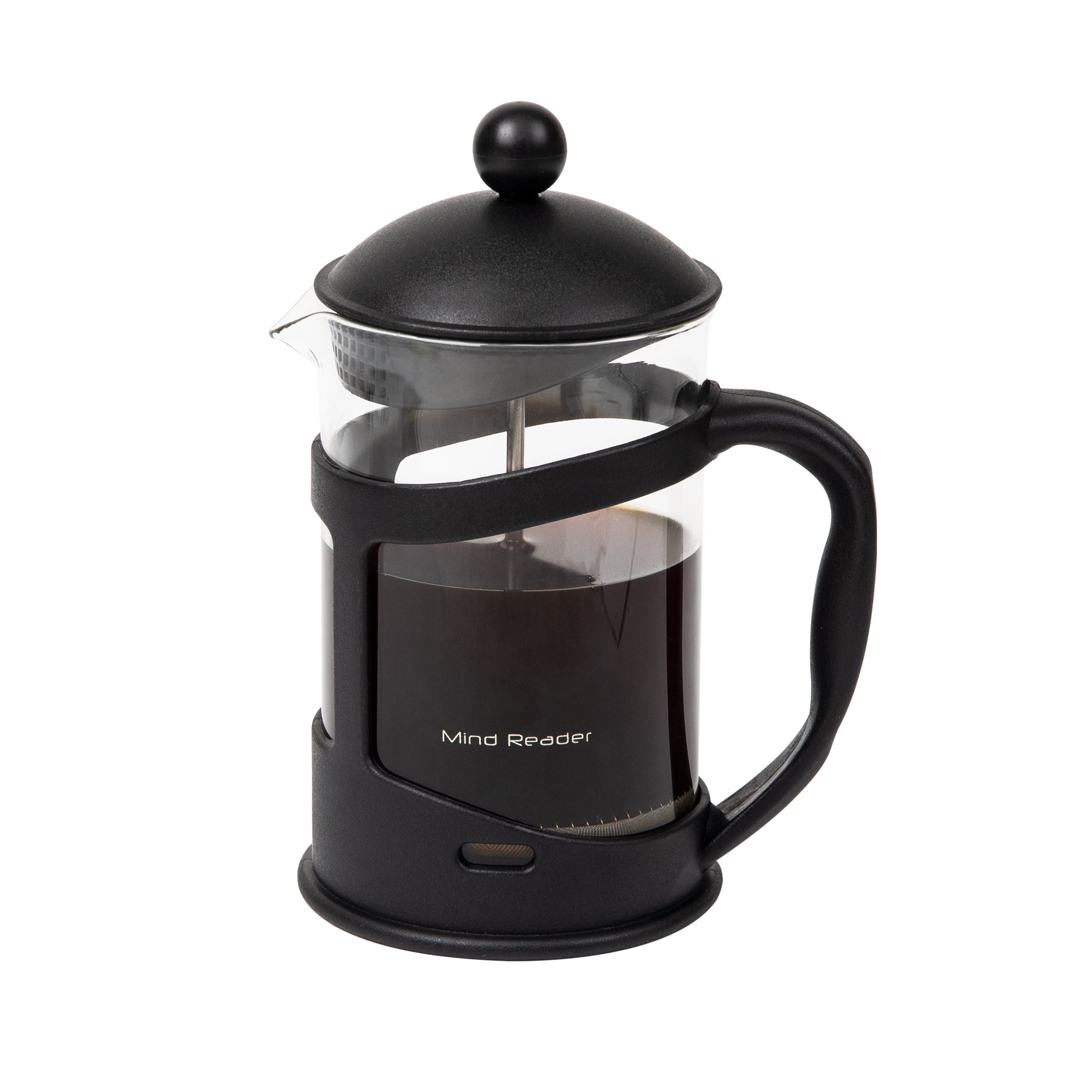 TJ Riley French Coffee Press, 8-1/2”H x 6-5/16”W x 4”D, Clear