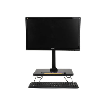 Mind Reader - Single LCD Monitor Desk Stand - Black