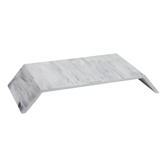Mind Reader Marbella Collection, Monitor Stand, Office, Resin, White