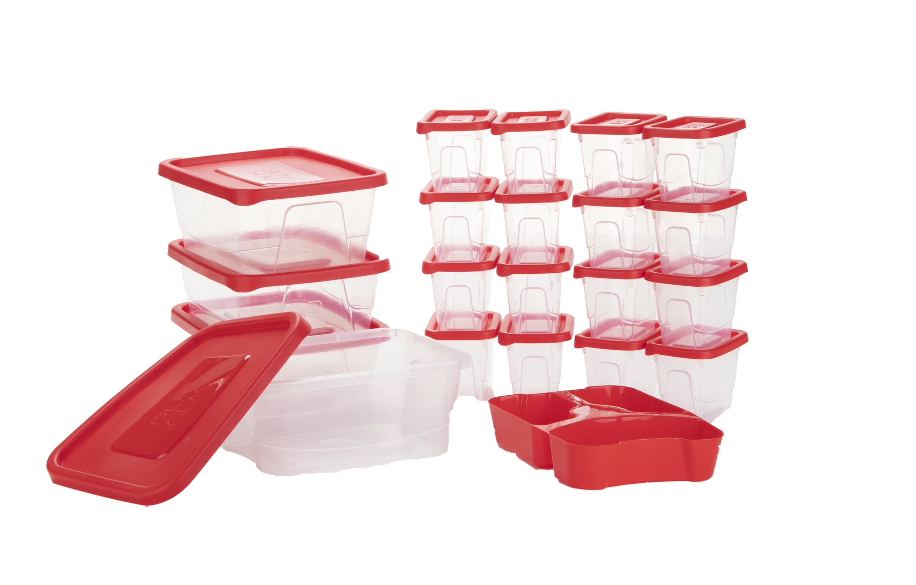 Meal Prep Containers Bento Box 20-pc. 1-Compartment Container Set