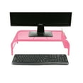 thumbnail image 1 of Mind Reader Mesh Monitor Stand and Desk Organizer, Pink, 1 of 7