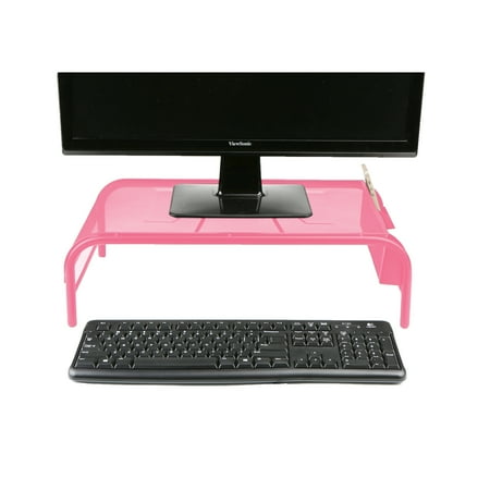 Mind Reader - Mesh Monitor Stand - Pink