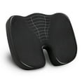 thumbnail image 1 of Mind Reader Mind Reader Memory Foam Seat Cushion with Air-Cloud Technology, 18"L x 13.5"W x 2.75"H, Black, 1 of 7