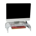 thumbnail image 1 of Mind Reader Monitor Stand, Ventilated Laptop Riser, Paper Tray, Storage, Office, Metal, Silver, 1 of 9