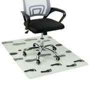 Mind Reader Office Chair Mat for Carpet, Polycarbonate, 47.25 x 35.25, Clear with Black Art