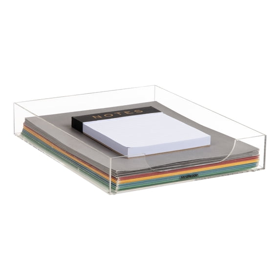 Clear Reader Folder Mind Reader Paper Tray, Desktop Organizer, File Storage, Modern, Office ...