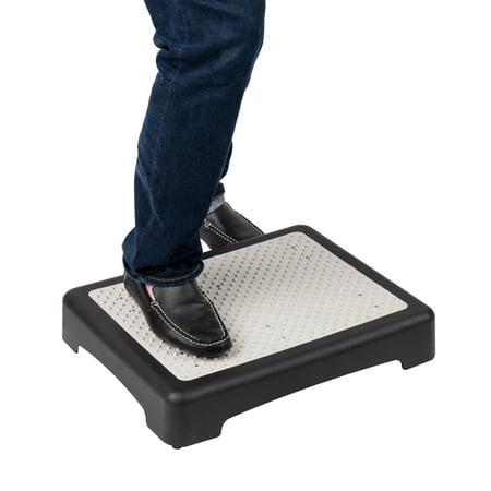 Mind Reader Platform Booster Step, Step Stool for Seniors, Indoor Outdoor, Riser, Black