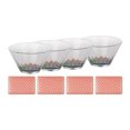 thumbnail image 1 of Mind Reader RSAL4-CLR Small Acrylic Multi-Purpose Bowls (4-Pack) with Rectangular Placemats, 1 of 8