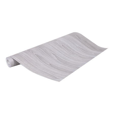Mind Reader Removable Vinyl Wallpaper Peel and Stick Self Adhesive Wallpaper 17.75" X 393.7" Water-resistant Contact Paper Shelf Liner, Charcoal
