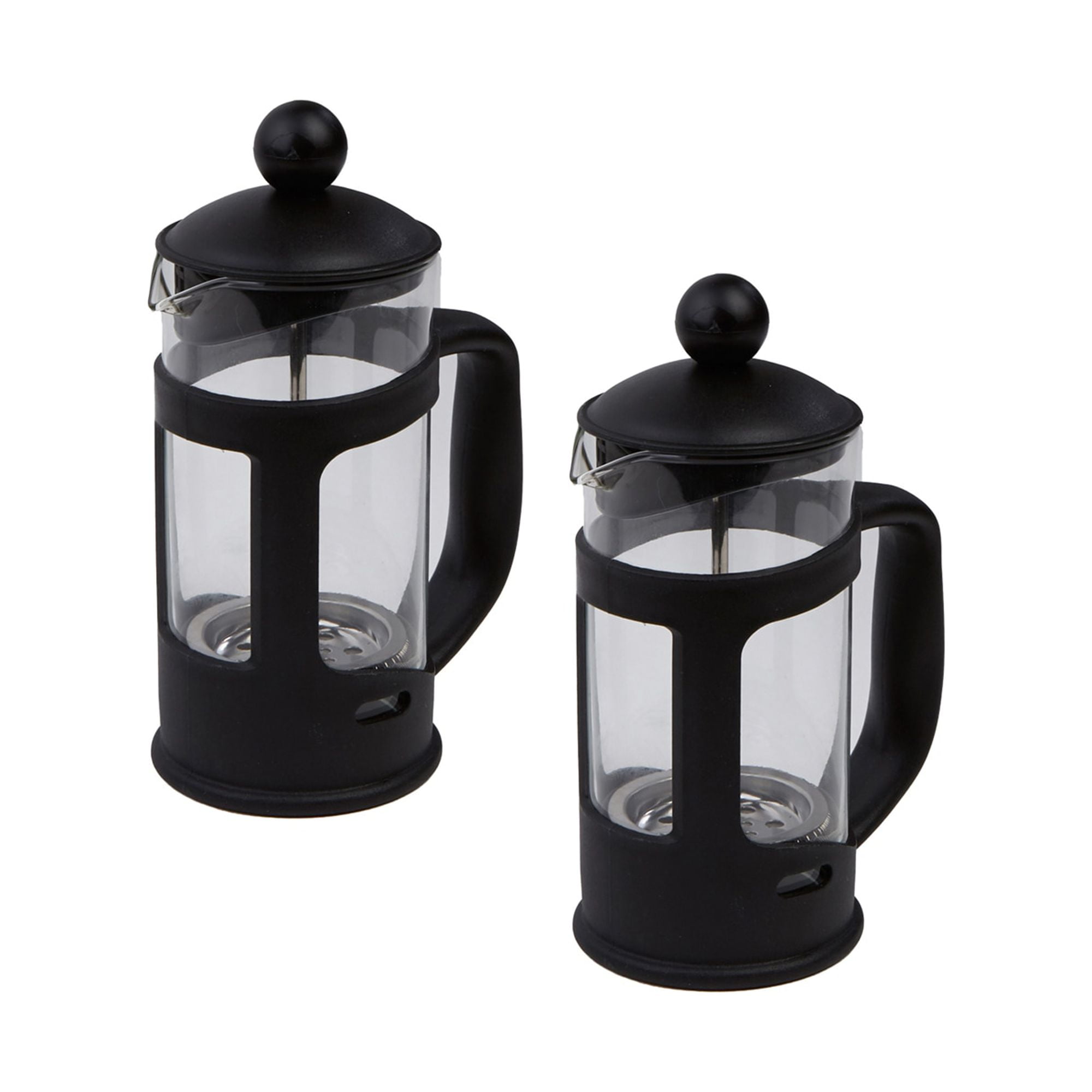 Mind Reader Single Serve French Press Coffee & Tea Maker, 2 Pack, Glass