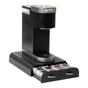Mind Reader Single Serve Pod Organizer, 2 Drawers, Keurig Mini Compatible, 2.5"H, Black
