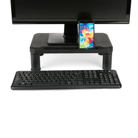 Mind Reader - Small Monitor Stand Durable Plastic