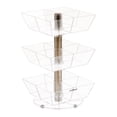 thumbnail image 1 of Mind Reader Tea Bag Carousel, 3 Tier Clear Acrylic Organizer with 12 Compartments, 360° Rotating Tea Station for Countertop Storage, 1 of 8
