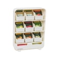 thumbnail image 1 of Mind Reader Tea Bag Organizer, Tea Station Organizer, Plastic, 10.25"L x 3.25"W x 13.75"H, White, 1 of 8