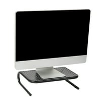 Mind Reader Vented 11 x 14.5 x 4.5 Metal Monitor Stand, Black