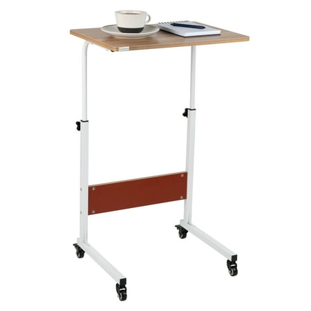 Mind Reader - Standing Desk, Laptop Stand, Height Adjustable, Computer Table, Work Table, MDF, 21.75"L x 15.75"W x 33"H - Brown