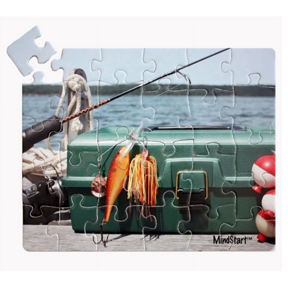 Mind Start Puzzles Fishing 24 Piece Large Piece Jigsaw Puzzle