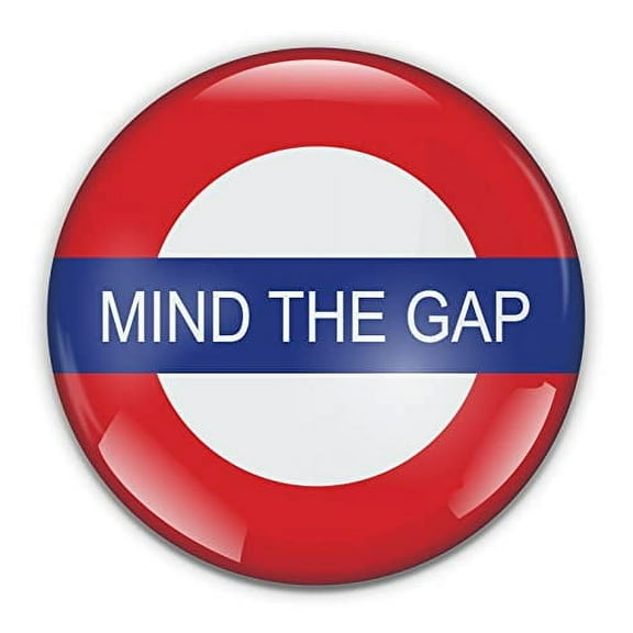 Mind The Gap Paperweight in Gift Box, 3 Inch Crystal Dome, Perfect for House Warming Gift