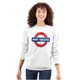 thumbnail image 1 of Mind The God Metro Pun Religion Sweatshirt for Men or Women Brisco Brands S, 1 of 6