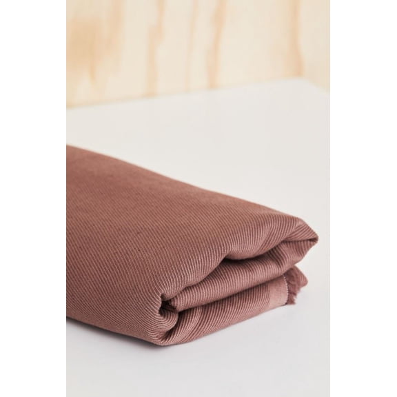 Mind The MAKER Linen Cotton Twill Fabric Old Rose - per yard